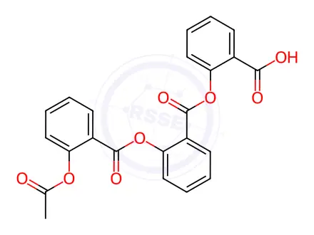 Chemical structure of Acetylsalicylic Acid Impurity 13