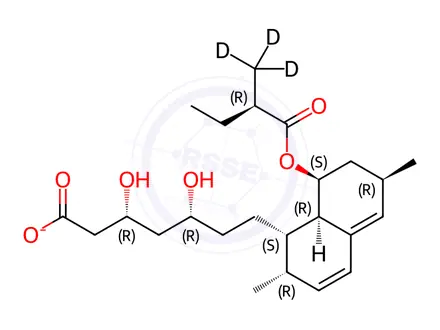 Chemical structure of Epi Lovastatin Hydroxy Acid-d3 Sodium Salt