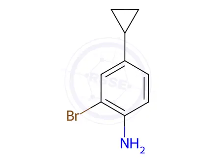 Chemical structure of 2-Bromo-4-cyclopropylaniline