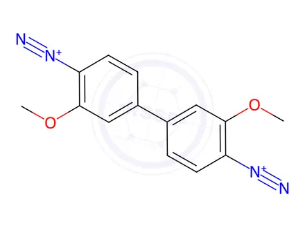 Chemical structure of Fast blue salt B