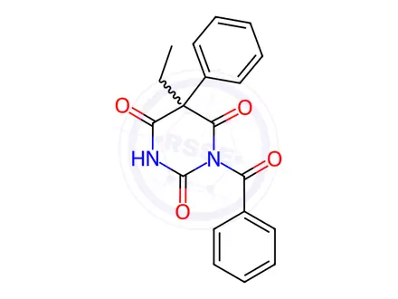 Chemical structure of Phenobarbital Impurity 15 (Benzobarbital)