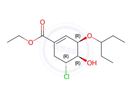 Chemical structure of Oseltamivir Impurity 123