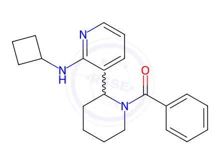 Chemical structure of (2-(2-(Cyclobutylamino)pyridin-3-yl)piperidin-1-yl)(phenyl)methanone