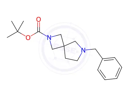 Chemical structure of tert-Butyl 6-benzyl-2,6-diazaspiro[3.4]octane-2-carboxylate