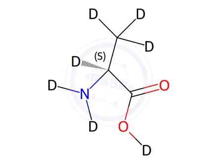 Chemical structure of L-Alanine-d7