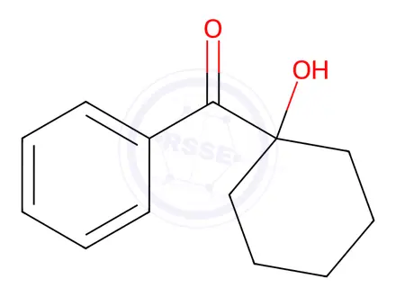 Chemical structure of 1-Hydroxycyclohexyl phenyl ketone