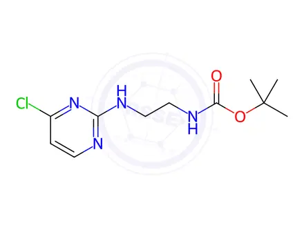 Chemical structure of tert-Butyl 2-[(4-chloro-2-pyrimidinyl)amino]ethylcarbamate