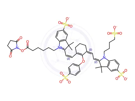 Chemical structure of IRDye 800