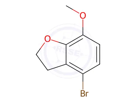 Chemical structure of Benzofuran, 4-bromo-2,3-dihydro-7-methoxy-