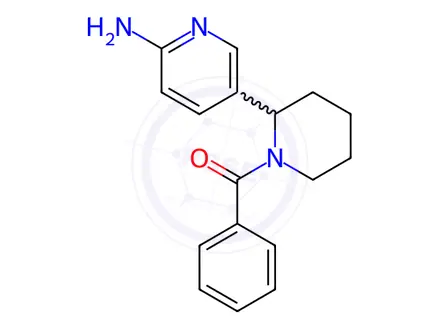 Chemical structure of (2-(6-Aminopyridin-3-yl)piperidin-1-yl)(phenyl)methanone