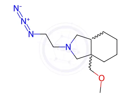 Chemical structure of 2-(2-azidoethyl)-3a-(methoxymethyl)octahydro-1H-isoindole