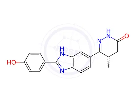 Chemical structure of Pimobendan Impurity 10 (O-Desmethyl Pimobendan)