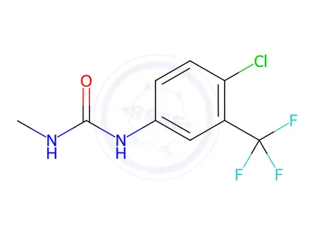 Chemical structure of 1-(4-chloro-3-(trifluoromethyl)phenyl)-3-methylurea