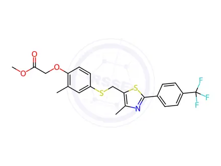 Chemical structure of GW 501516 Impurity 3(GW 501516 Methyl Ester)