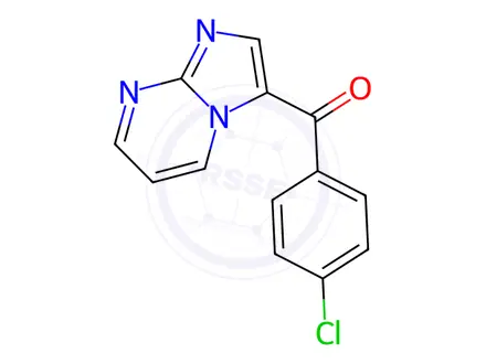 Chemical structure of (4-Chlorophenyl)(imidazo[1,2-a]pyrimidin-3-yl)methanone
