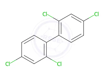 Chemical structure of PCB 47