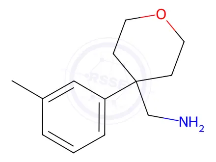 Chemical structure of (4-(M-tolyl)tetrahydro-2H-pyran-4-yl)methanamine