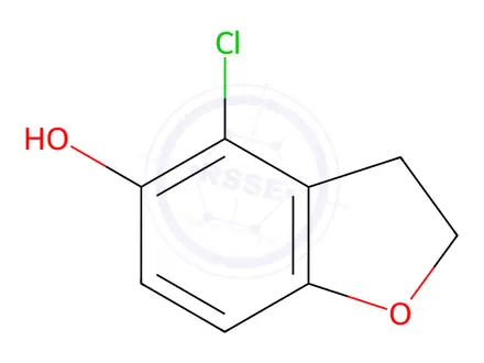 Chemical structure of 4-Chloro-2,3-dihydrobenzofuran-5-ol