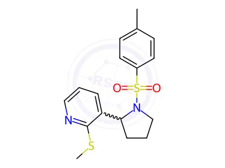 Chemical structure of 2-(Methylthio)-3-(1-tosylpyrrolidin-2-yl)pyridine