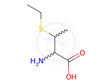 Chemical structure of Butanoic acid, 2-amino-3-(ethylthio)-(9CI)