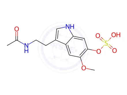Chemical structure of 6-Sulfatoxy Melatonin