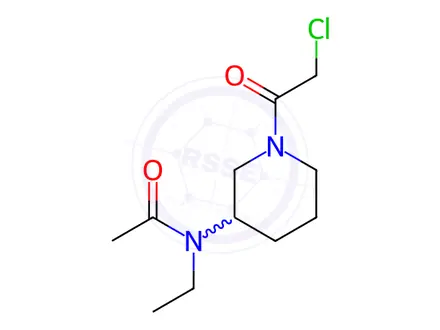 Chemical structure of N-[(S)-1-(2-Chloro-acetyl)-pyrrolidin-3-yl]-N-methyl-acetamide
