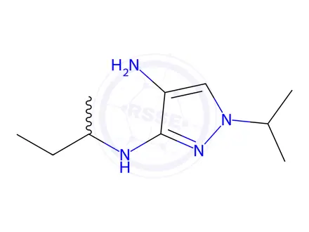 Chemical structure of N~3~-(sec-butyl)-1-isopropyl-1H-pyrazole-3,4-diamine