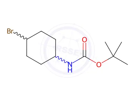 Chemical structure of (4-BroMo-cyclohexyl)-carbaMic acid tert-butyl ester
