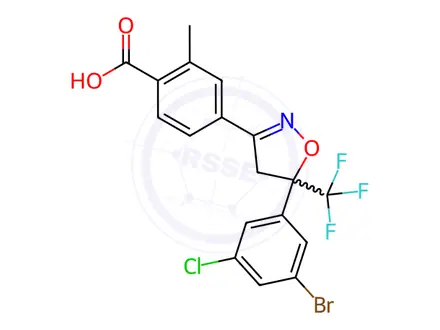 Chemical structure of Fluralaner Impurity 51
