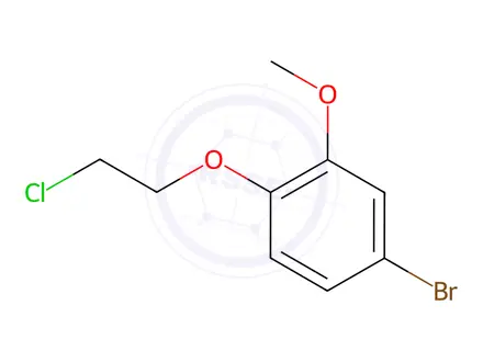 Chemical structure of 4-Bromo-1-(2-chloroethoxy)-2-methoxybenzene