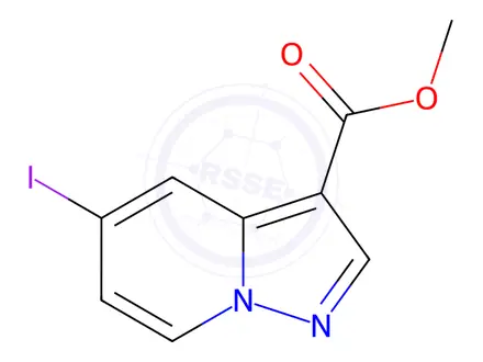 Chemical structure of Methyl 5-iodopyrazolo[1,5-a]pyridine-3-carboxylate