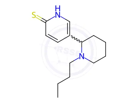 Chemical structure of 5-(1-Butylpiperidin-2-yl)pyridine-2(1H)-thione