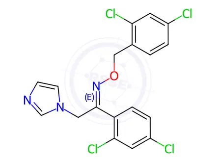 Chemical structure of (E)-Oxiconazole Nitrate