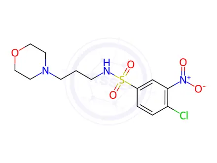 Chemical structure of 4-Chloro-N-(3-morpholinopropyl)-3-nitrobenzenesulfonamide