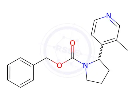 Chemical structure of Benzyl 2-(3-methylpyridin-4-yl)pyrrolidine-1-carboxylate