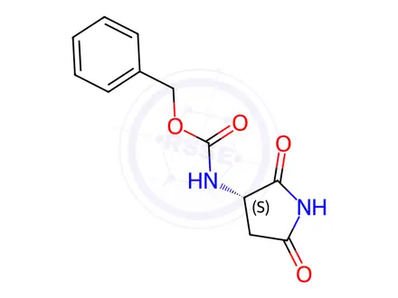 Chemical structure of (S)-3-N-Cbz-aminosuccinimide