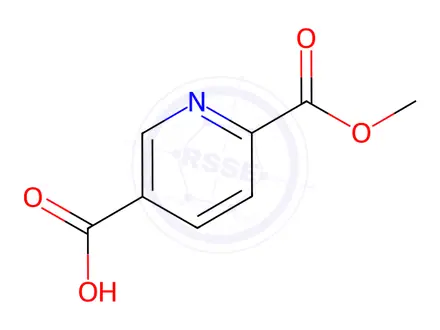 Chemical structure of 6-(Methoxycarbonyl)nicotinic Acid
