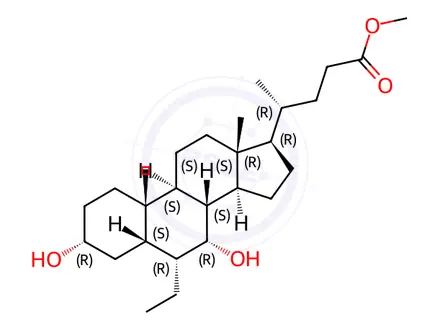 Chemical structure of Obeticholic Acid Impurity 12