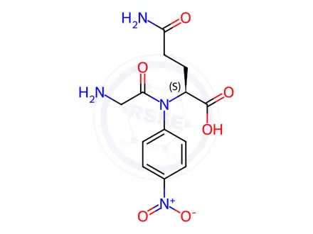 Chemical structure of H-GLY-GLU-PNA