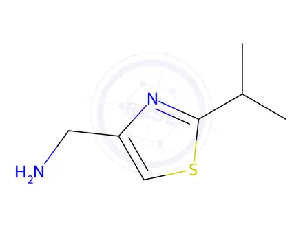 Chemical structure of (2-Isopropylthiazol-4-yl)methanamine Dihydrochloride