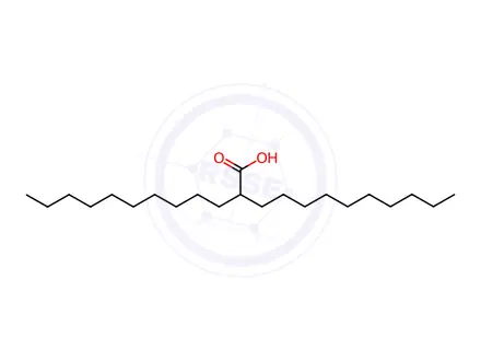 Chemical structure of 2-Decyldodecanoic Acid