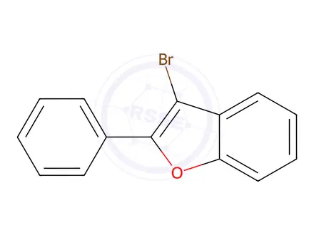 Chemical structure of Benzofuran, 3-bromo-2-phenyl-