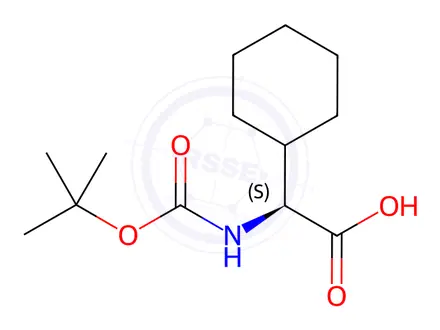 Chemical structure of N-​Boc-​L-​cyclohexylglycine