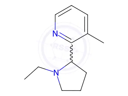 Chemical structure of 2-(1-Ethylpyrrolidin-2-yl)-3-methylpyridine