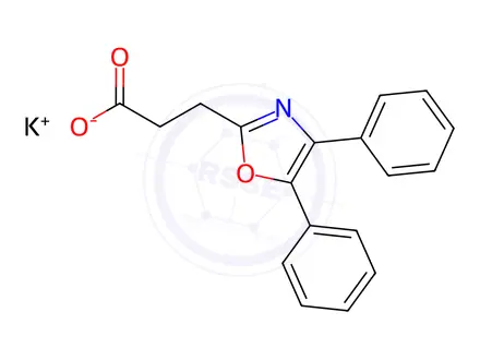 Chemical structure of Oxaprozin, potassium salt