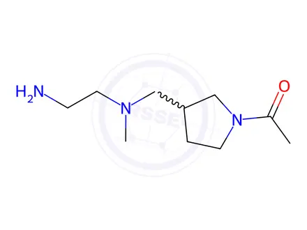 Chemical structure of 1-(3-(((2-Aminoethyl)(methyl)amino)methyl)pyrrolidin-1-yl)ethanone