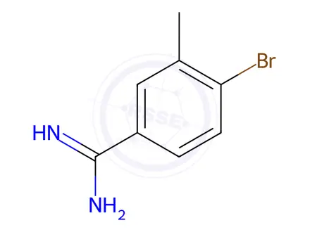 Chemical structure of 4-Bromo-3-methyl-benzamidine