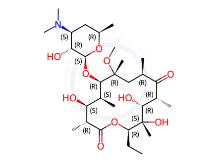 Chemical structure of Clarithromycin Impurity I