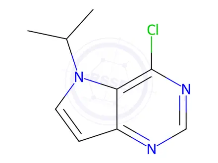 Chemical structure of 4-Chloro-5-isopropyl-5H-pyrrolo[3,2-d]pyrimidine