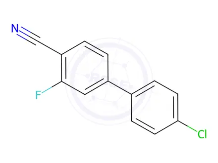 Chemical structure of 4'-Chloro-3-fluoro[1,1'-biphenyl]-4-carbonitrile